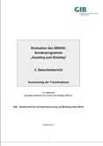 Evaluation des XENOS-Sonderprogramms "Ausstieg zum Einstieg". 3. Zwischenbricht
