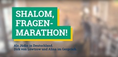 #sowhat Aktionswochen gegen Antisemitismus - Shalom, Fragen-Marathon!