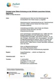 Konzept einer Eltern-Schulung an der Wilhelm-Leuschner-Schule, Egelsbach