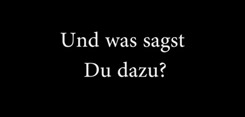 Und was sagst Du dazu?