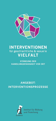 Interventionen für geschlechtliche & sexuelle Vielfalt. Stärkung der Handlungsfähigkeit vor Ort. Interventionsprozesse