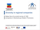 Diversity in regional companies