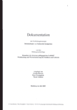 Dokumentation der Fortbildungskonzepte "Brückenbauer" und "Kulturelle Kompetenz" und des Bildungsnachmittags "Brauchen wir ein neues pädagogisches Leitbild?"