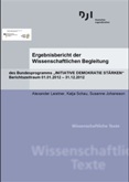 Ergebnisbericht der Wissenschaftlichen Begleitung des Bundesprogramms "Initiative Demokratie stärken". Berichtszeitraum 01.01.2012 -31.12.2012