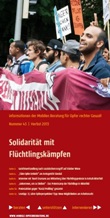 Informationen der Mobilen Beratung für Opfer rechter Gewalt. Nummer 43 Herbst 2013. Solidarität mit Flüchtlingskämpfen