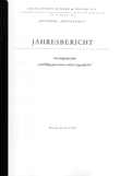 Jahresbericht Aussteigerprojekt "straffällig gewordene rechtsextreme Jugendliche"/Jahresbericht Präventionsprojekt "Gesicht zeigen"