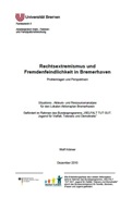 Rechtsextremismus und Fremdenfeindlichkeit in Bremerhaven. Problemlagen und Perspektiven