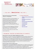 Newsletter der Netzwerkstelle [moskito]. Juli 2015