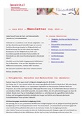 Newsletter der Netzwerkstelle [moskito]. Juli 2015