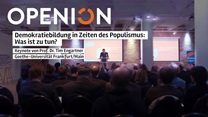 "Demokratiebildung in Zeiten des Populismus: Was ist zu tun?" - Keynote von Prof.  Dr. Tim Engartner