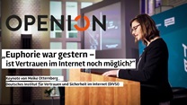 „Euphorie war gestern – ist Vertrauen im Internet noch möglich “ - Keynote von Meike Otternberg