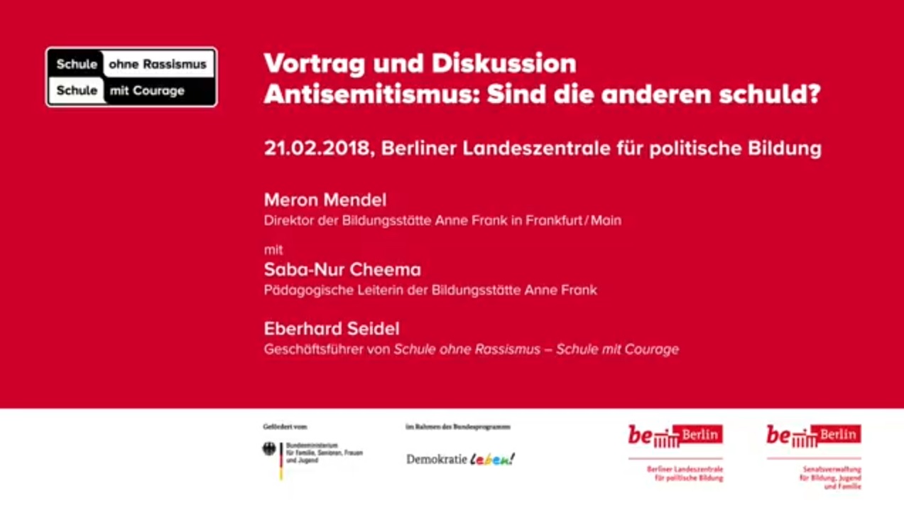 Meron Mendel über antisemitismuskritische Bildungsarbeit