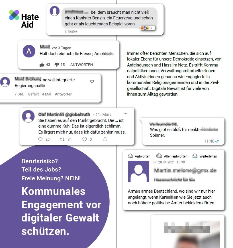 Cover von Berufsrisiko? Teil des Jobs? Freie Meinung? NEIN! Kommunales Engagement vor digitaler Gewalt schützen