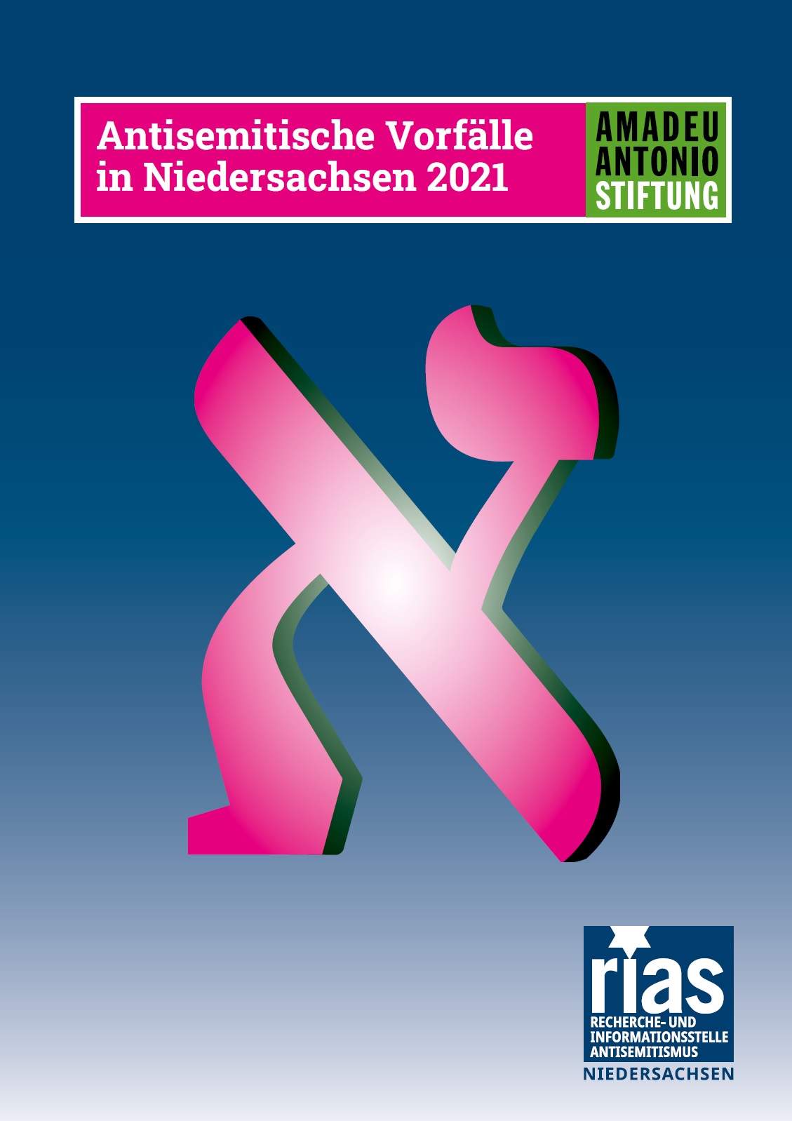 Auf dem Bild steht Antisemitische Vorfälle in Niedersachsen 2021.