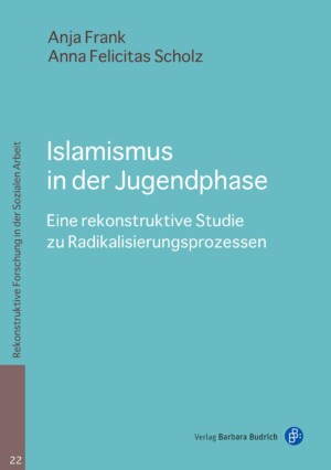 Auf türkisen Grund steht mit weißer Schrift geschrieben Islamismus in der Jugendphase