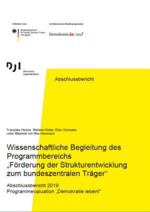 Vom rechten unteren Rand ausgehend, befindet sich ein gelbes Viereck, was sich über ein Viertel der Seite erstreckt.