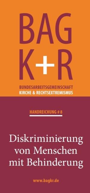 Cover von HANDREICHUNG #8 Diskriminierung von Menschen mit Behinderung