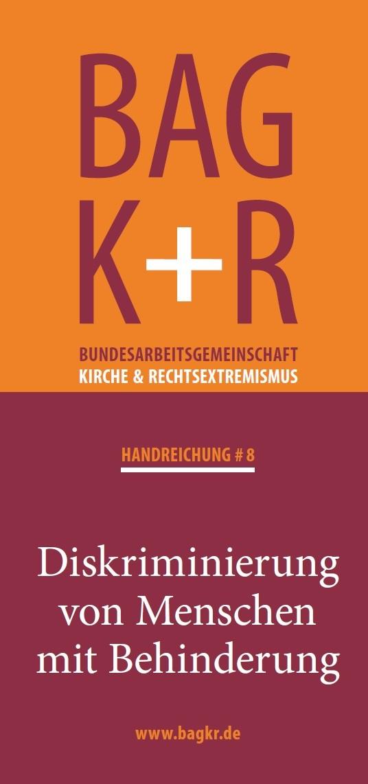 Cover von HANDREICHUNG #8 Diskriminierung von Menschen mit Behinderung
