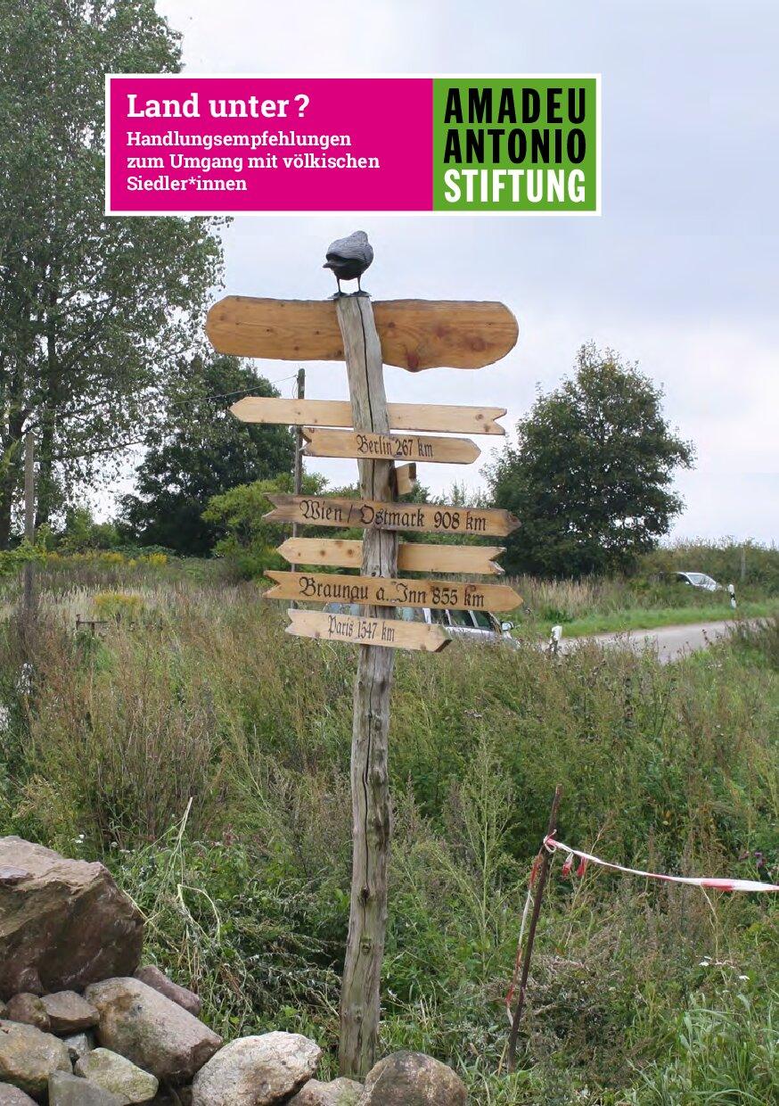 Cover von Land unter? Handlungsempfehlungen zum Umgang mit völkischen Siedler*innen