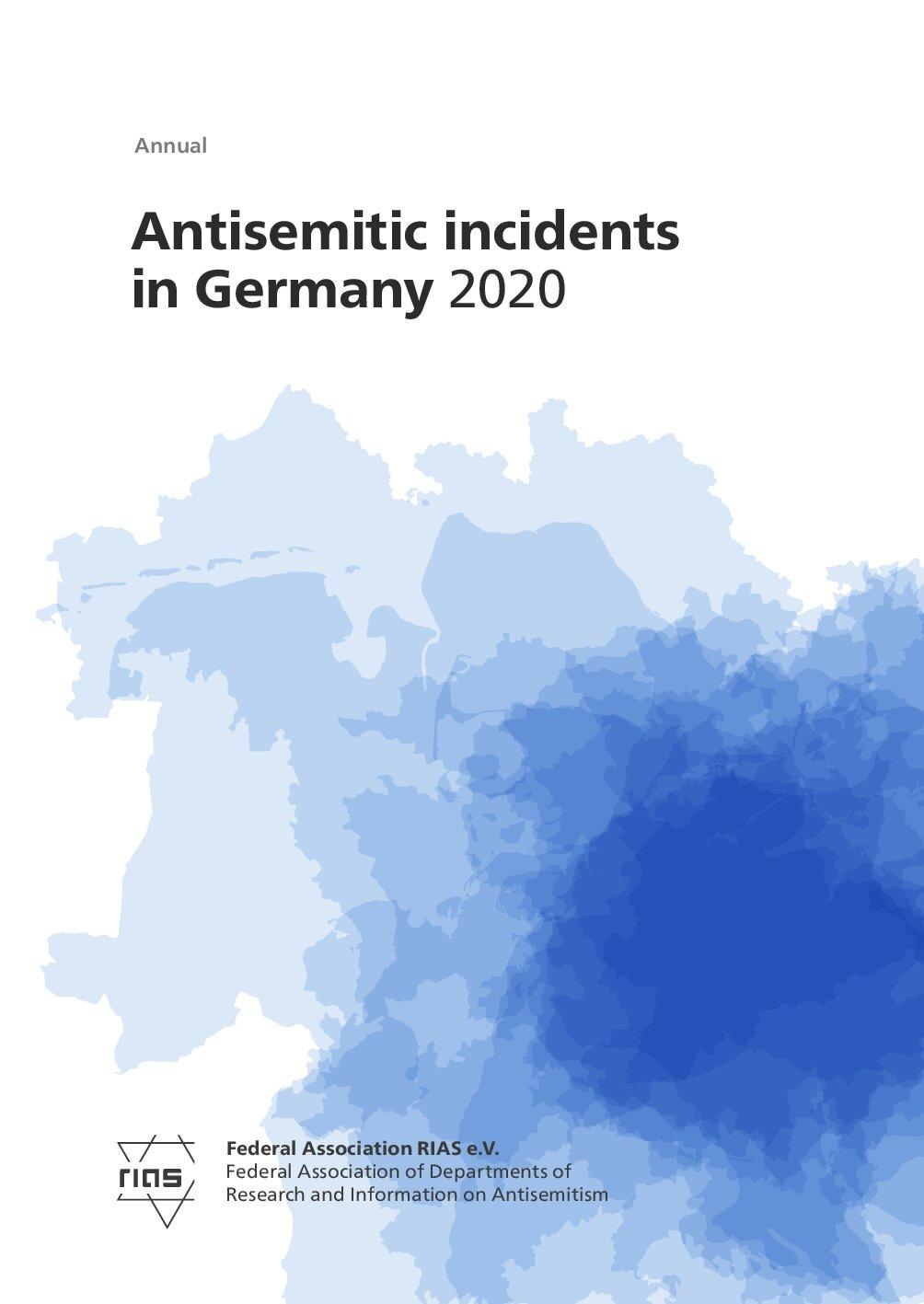 Cover von Antisemitic incidents in Germany 2020