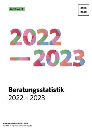 Cover von OFEK – Beratungsstatistik 2022 – 2023