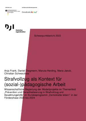 Cover von Strafvollzug als Kontext für (sozial-)pädagogische Arbeit. Wissenschaftliche Begleitung der Modellprojekte im Themenfeld "Prävention und Deradikalisierung in Strafvollzug und Bewährungshilfe" im Bundesprogramm "Demokratie leben!" in der Förderphase 2020 bis 2024