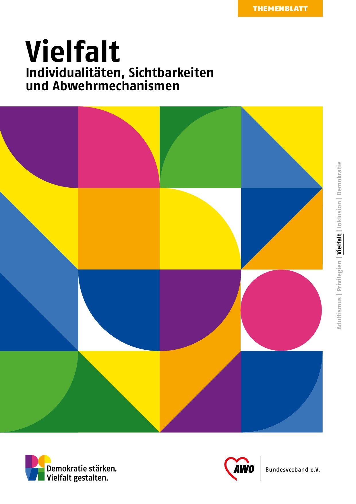 Cover von Themenblatt: Vielfalt. Individualitäten, Sichtbarkeiten und Abwehrmechanismen