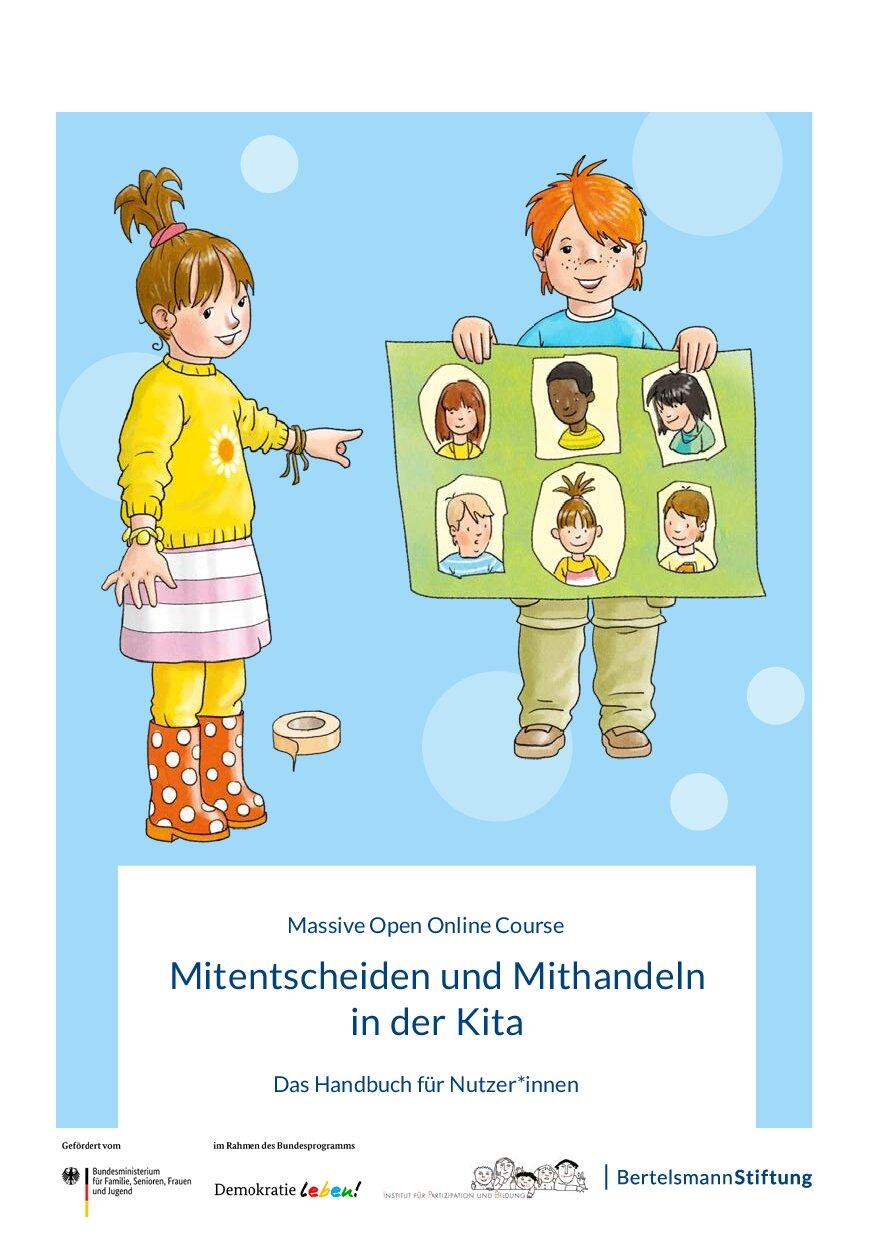 Cover von Mitentscheiden und Mithandeln in der Kita. Massive Open Online Course. Das Handbuch für Nutzer*innen