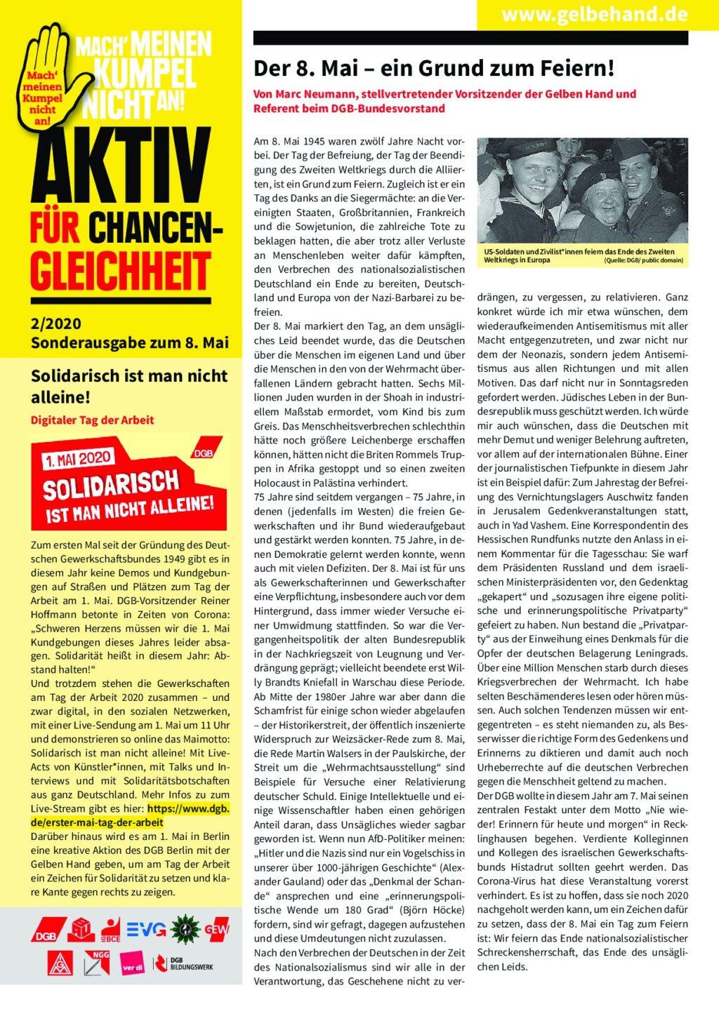 Cover von Aktiv für Chancengleichheit 2/2020