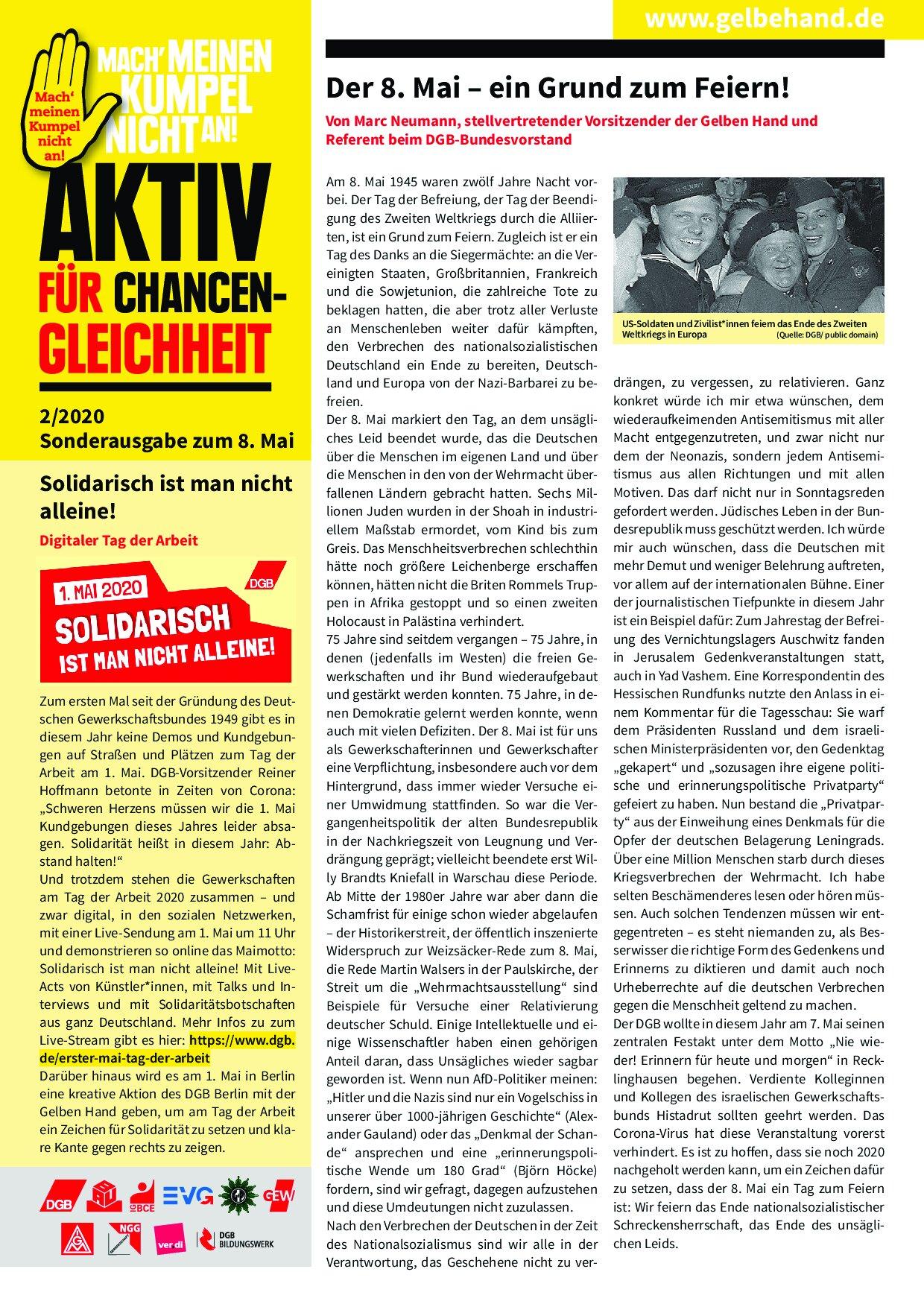 Cover von Aktiv für Chancengleichheit 2/2020