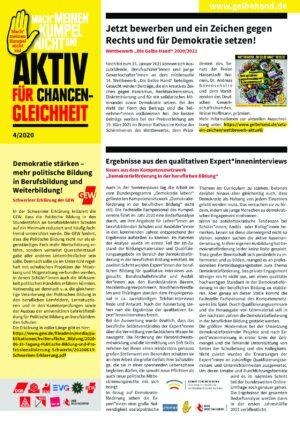 Cover von Aktiv für Chancengleichheit 4/2020