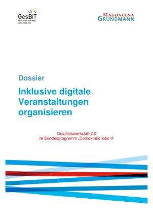 Cover von Dossier. Inklusive digitale Veranstaltungen organisieren