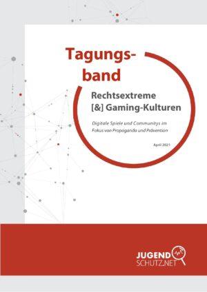 Cover von Tagungsband. Rechtsextreme [&] Gaming-Kulturen. Digitale Spiele und Communitys im Fokus von Propaganda und Prävention