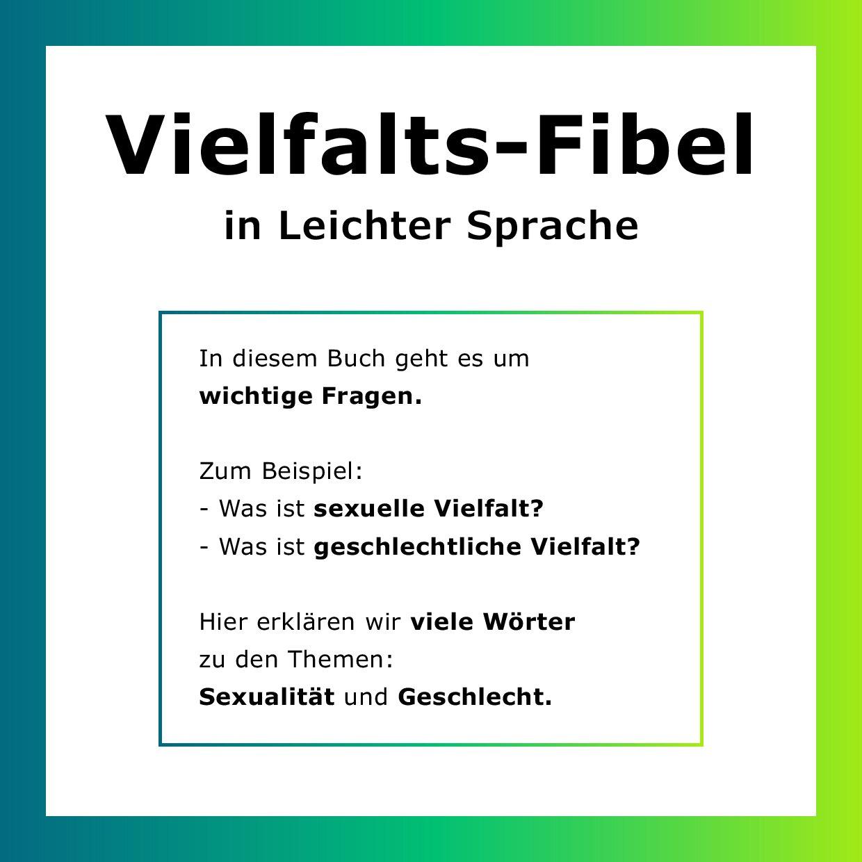 Cover von Vielfalts-Fibel in Leichter Sprache