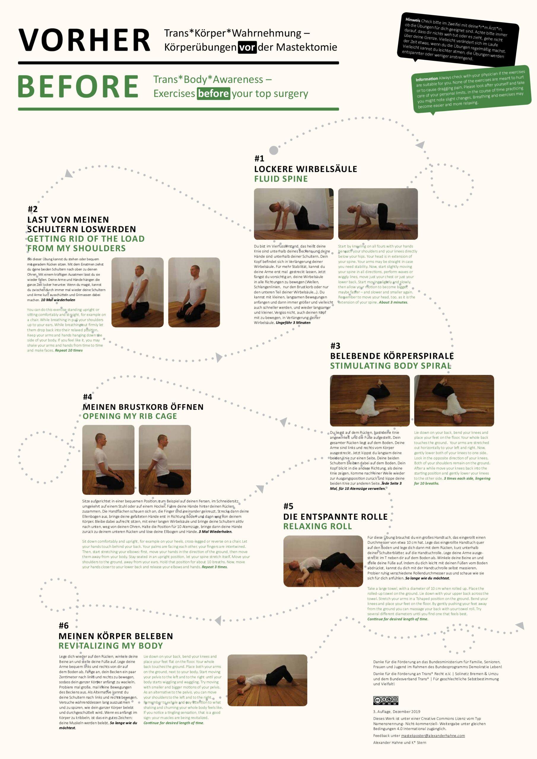 Cover von TRANS*KÖRPER*WAHRNEHMUNG – RESSOURCEN RUND UM DIE MASTEKTOMIE – Begleitheft zum Poster Trans*Körper*Wahrnehmung – Körperübungen vor/nach deiner Mastektomie