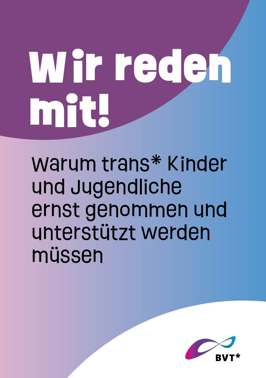 Cover von Wir reden mit! Warum trans* Kinder und Jugendliche ernst genommen und unterstützt werden müssen