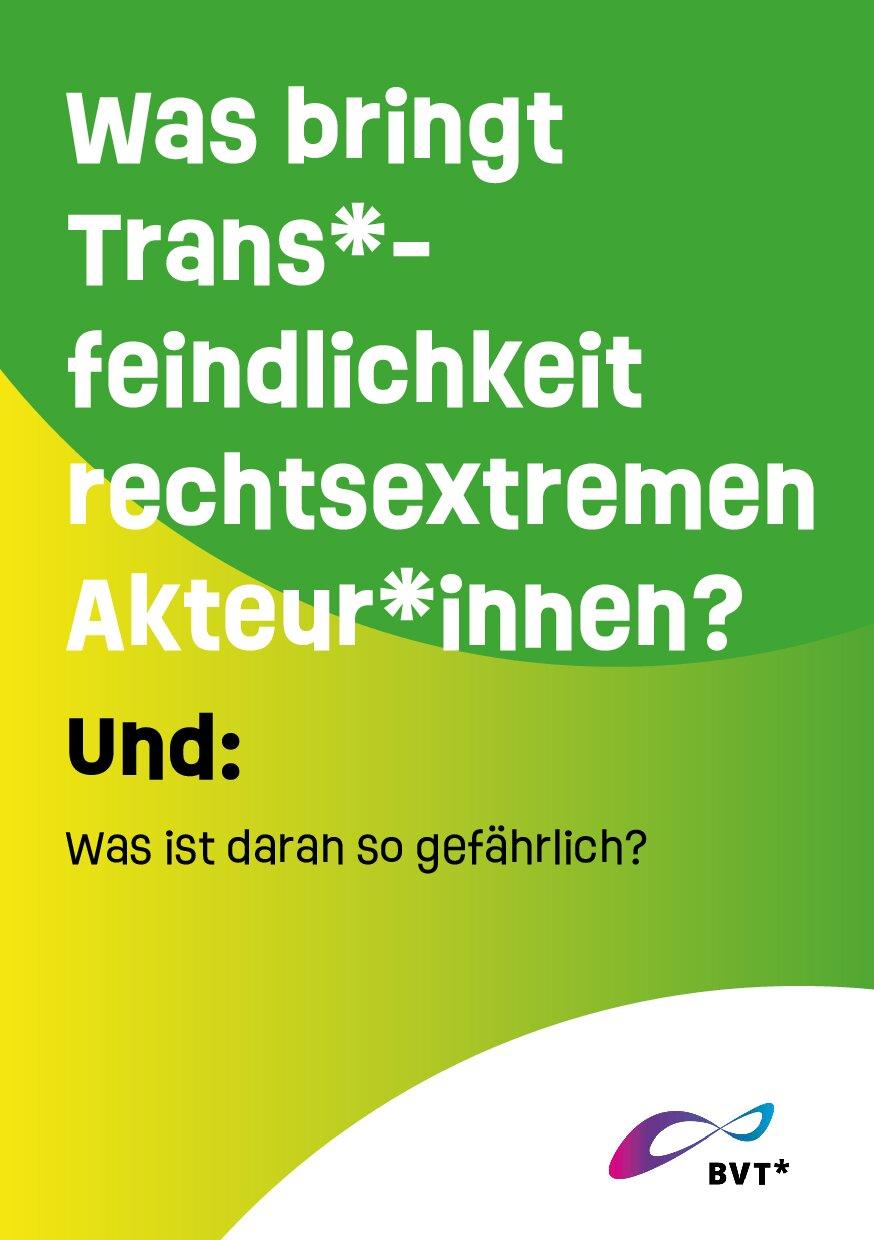 Cover von Was bringt Trans*feindlichkeit rechtsextremen Akteur*innen? Und: Was ist daran so gefährlich?