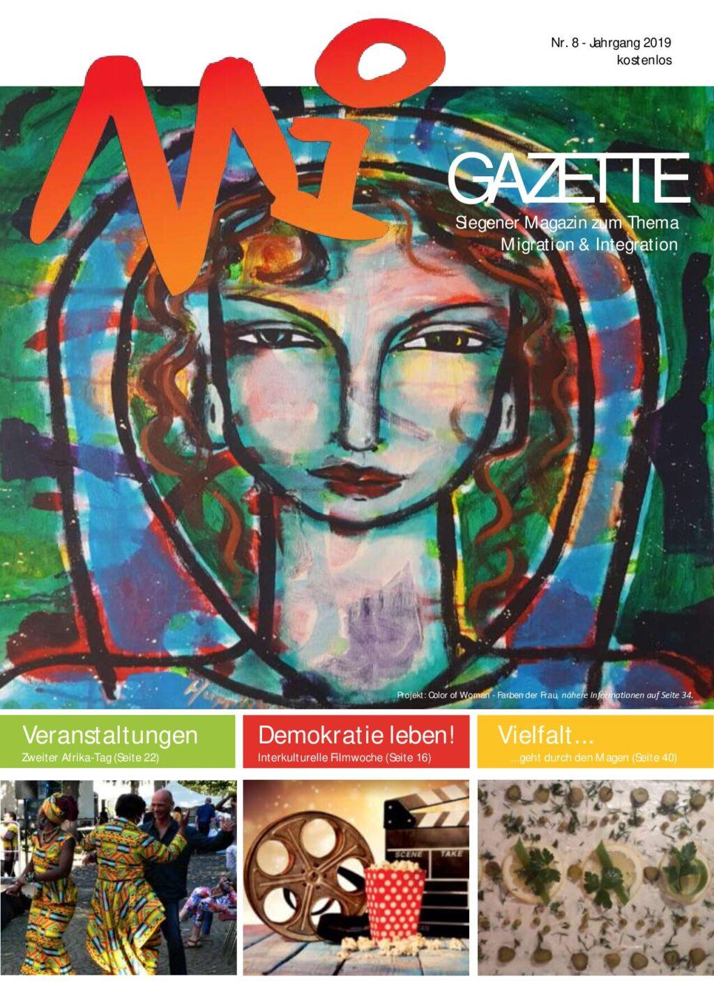 Cover von Migazette Nr. 8 Siegener Magazin zum Thema Migration & Integration