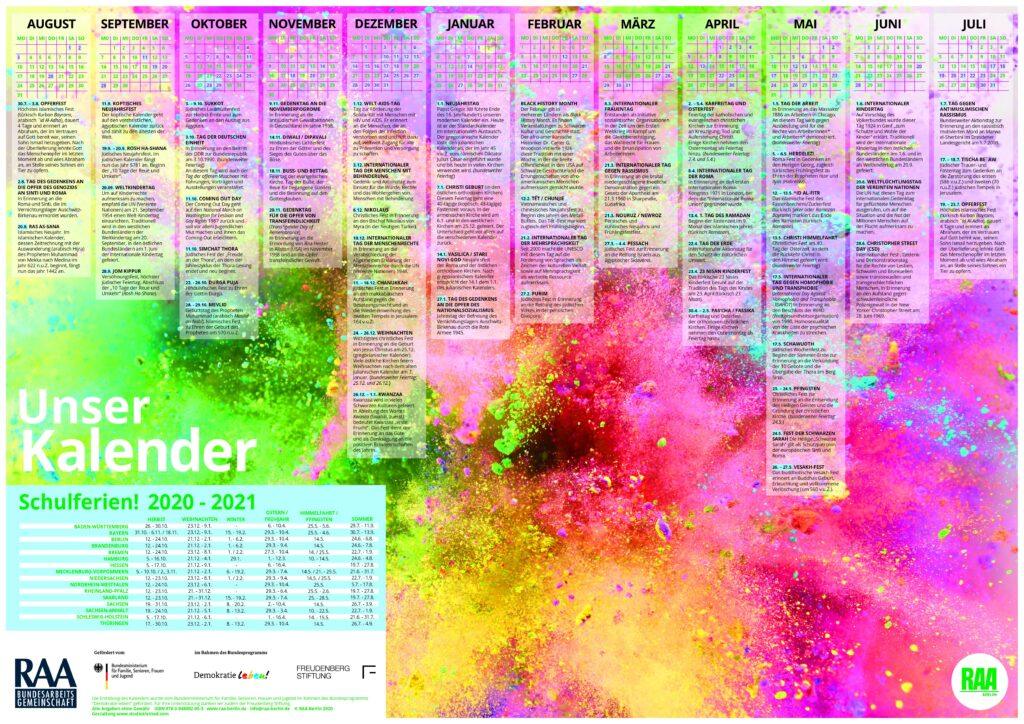 Cover von Unser Kalender 2020/21