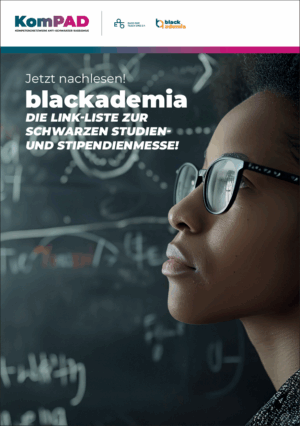 Cover von blackademia. Die Link-Liste zur Studien- und Stipendienmesse