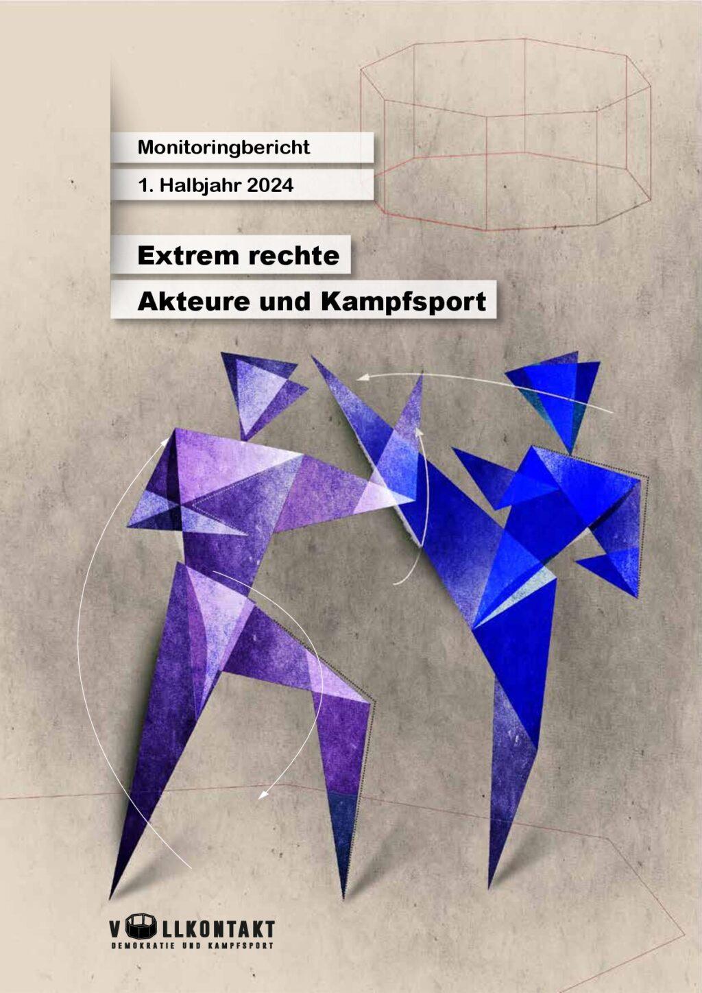Cover von Monitoringbericht 2023 – Extrem Rechte Akteure und Kampfsport