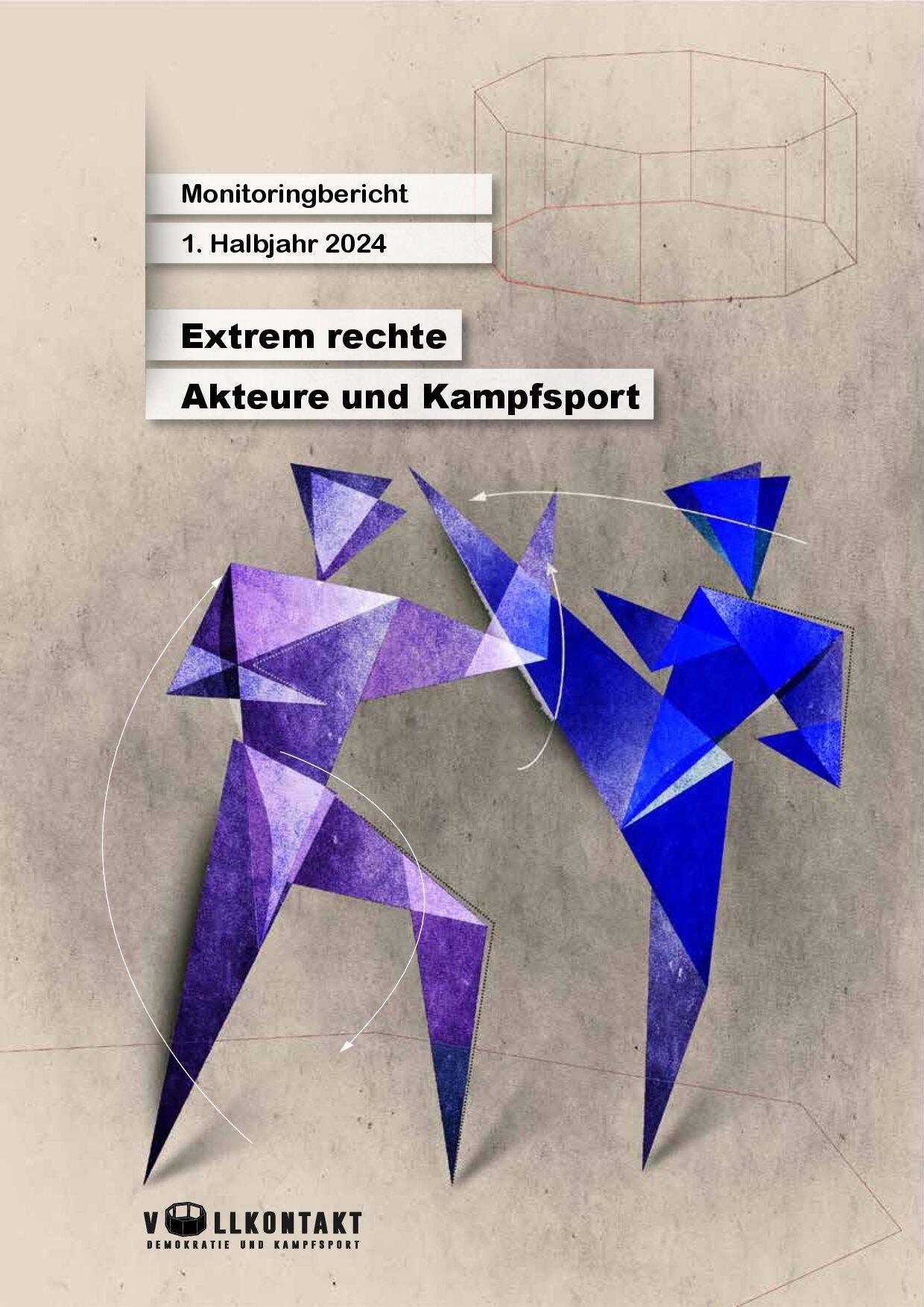 Cover von Monitoringbericht 2023 – Extrem Rechte Akteure und Kampfsport