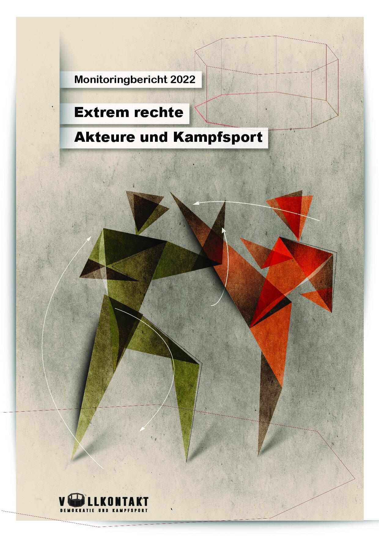 Cover von Monitoringbericht 2022 – Extrem Rechte Akteure und Kampfsport