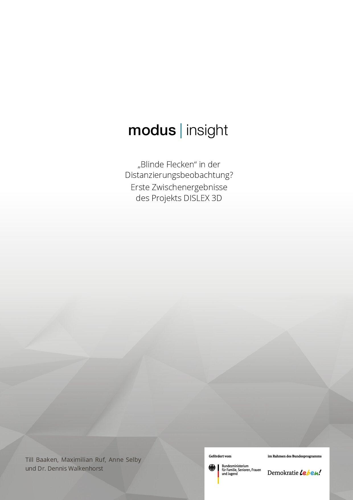 Cover von DISLEX 3D. Distanzierungsprozesse im islamistischen Extremismus