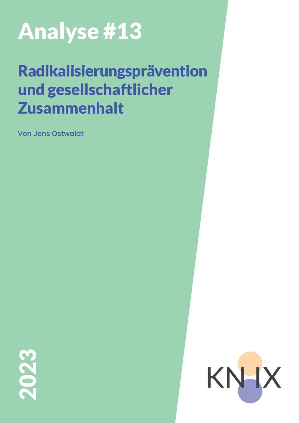 Cover von Analyse #13: Radikalisierungsprävention und gesellschaftlicher Zusammenhalt