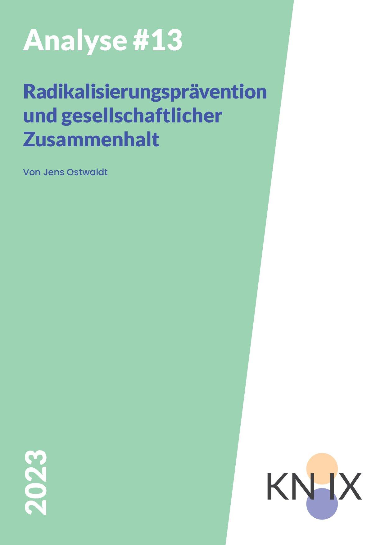 Cover von Analyse #13: Radikalisierungsprävention und gesellschaftlicher Zusammenhalt