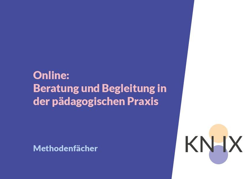 Cover von Online: Beratung und Begleitung in der pädagogischen Praxis. Methodenfächer