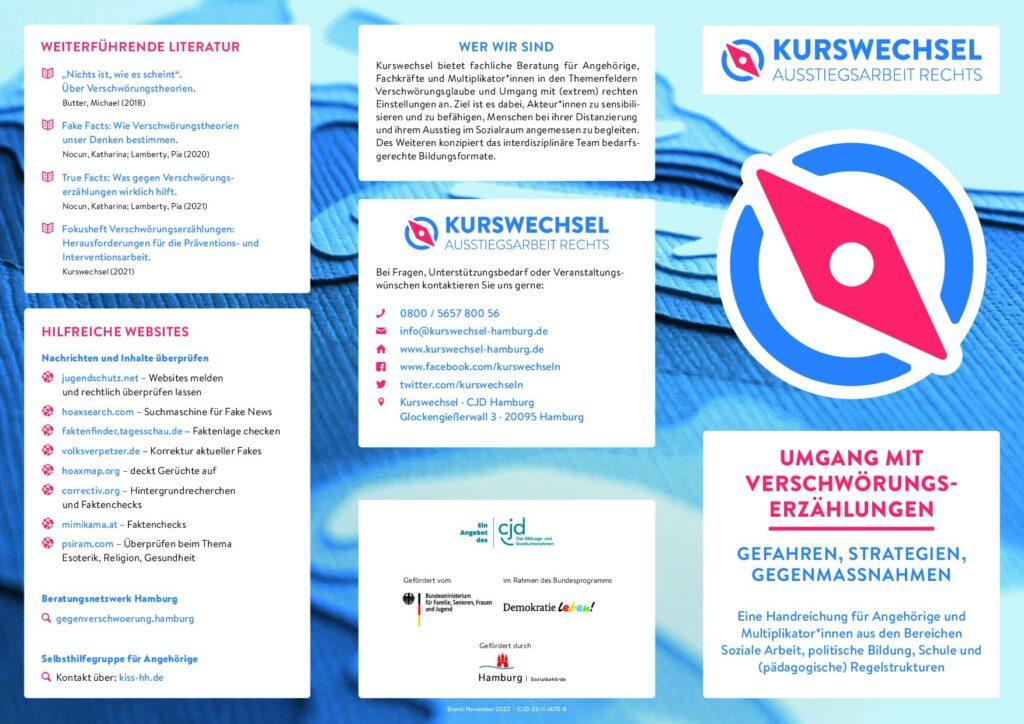 Cover von Umgang mit Verschwörungserzählungen. Gefahren, Strategien, Gegenmaßnahmen