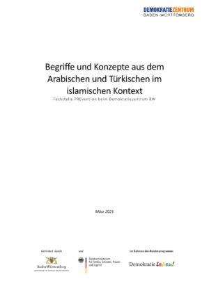 Cover von Begriffe und Konzepte aus dem Arabischen und Türkischen im islamischen Kontext