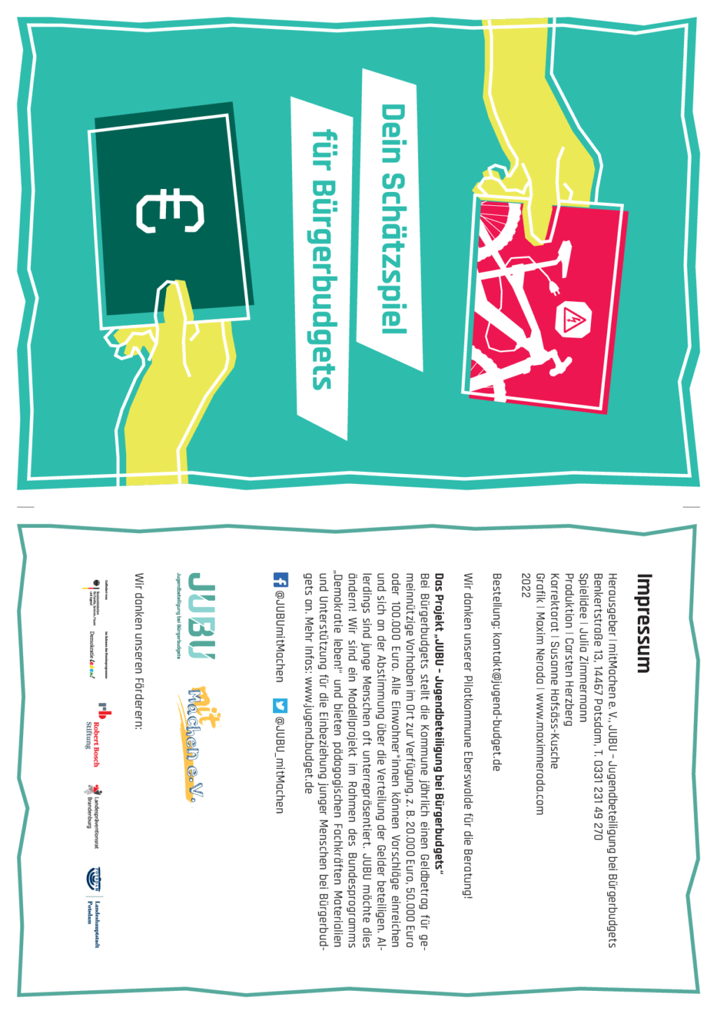 Cover von Dein Schätzspiel für Bürgerbudgets